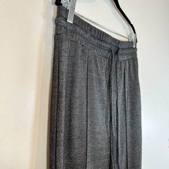 Dex Clothing NWOT Black White Center Seam Drawstring Taper Pant L - Picture 4 of 15